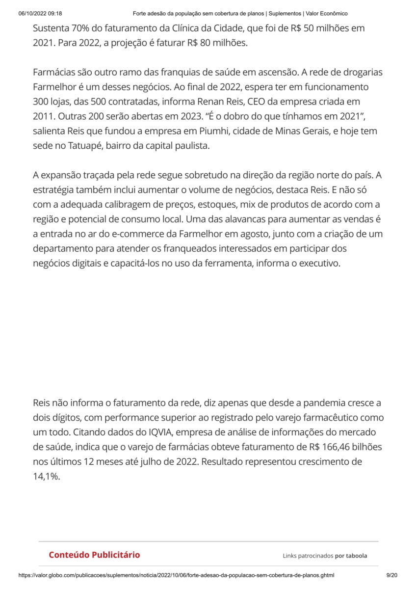 Clinica da Cidade - Valor Economico-9