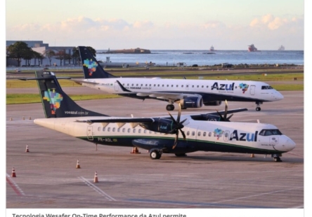 A Wesafer entregou à Azul projeto de Inteligência artificial para reduzir tempo de aviões parados