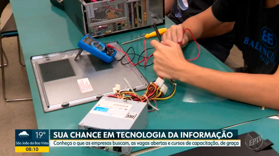 Cursos gratuitos de TI no Senac são tema de matéria da EPTV