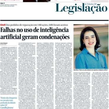Marcelo Tostes Advogados fala ao Valor Econômico sobre Inteligência Artificial no poder Judiciário