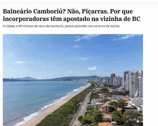 Vetter é destaque em publicação da Exame sobre o mercado imobiliário catarinense