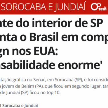 Senac Sorocaba é destaque no portal G1